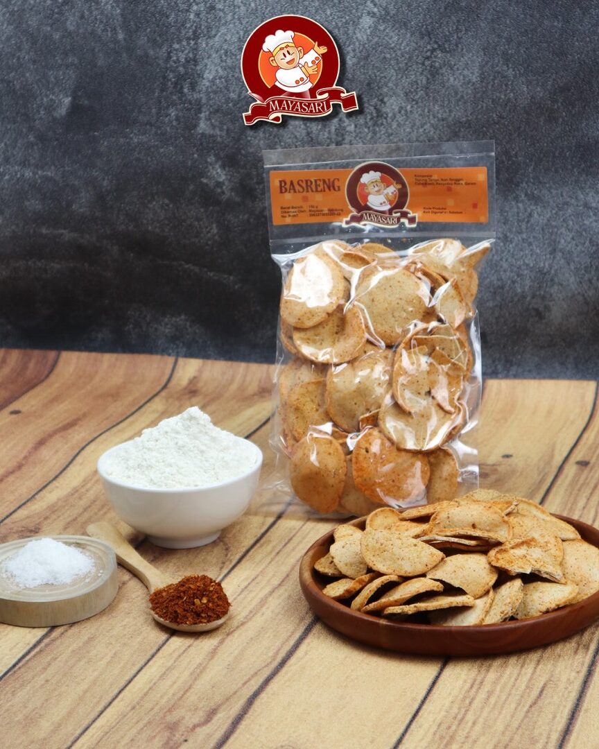 Basreng Bulat Pipih Pedas