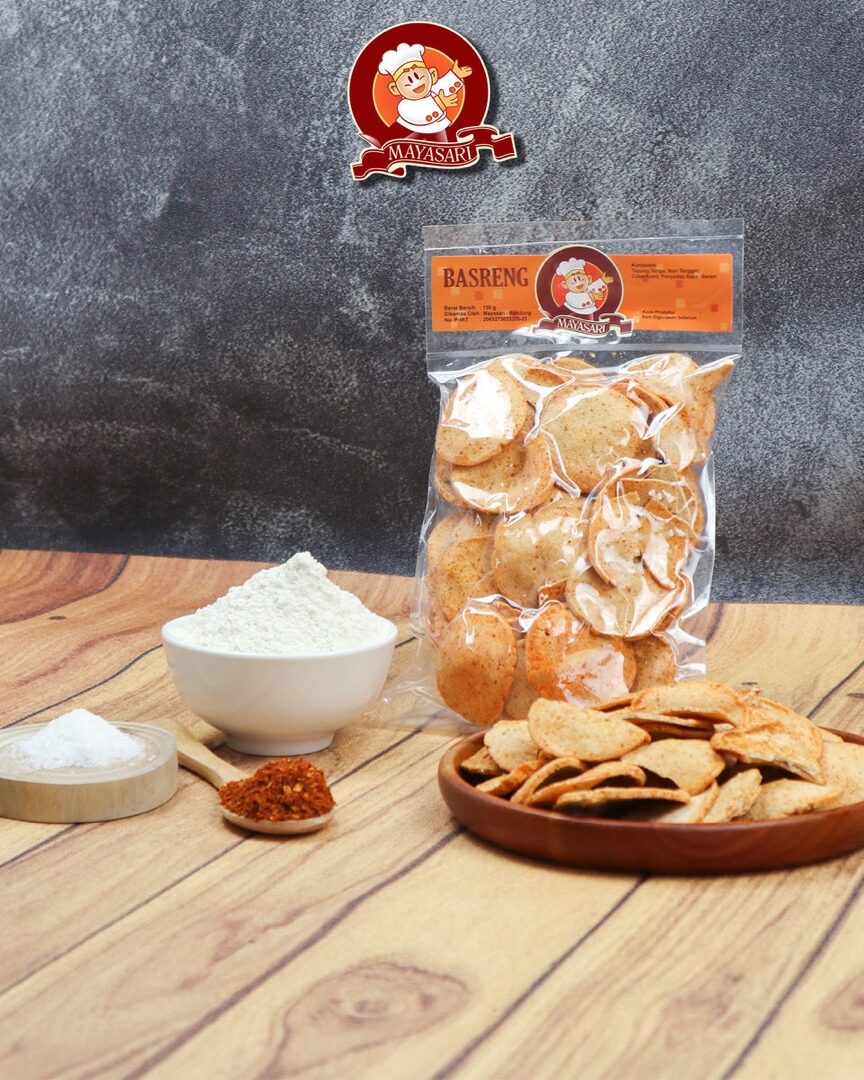 Basreng Bulat Pipih Pedas
