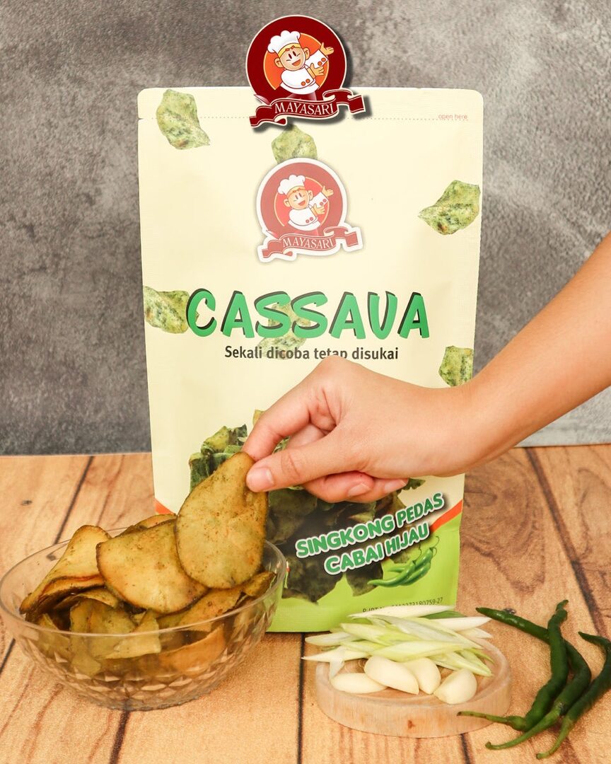 Keripik Singkong Cabai Hijau
