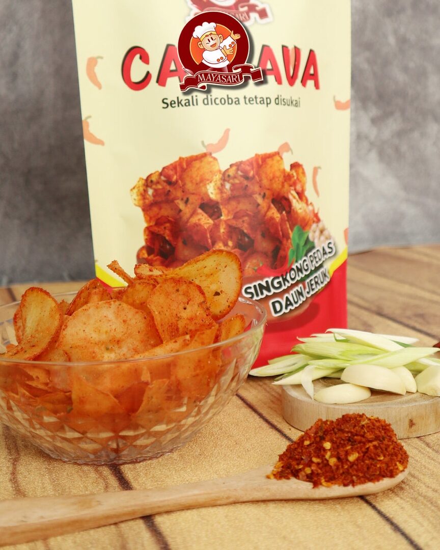 Keripik Singkong Cabai Merah